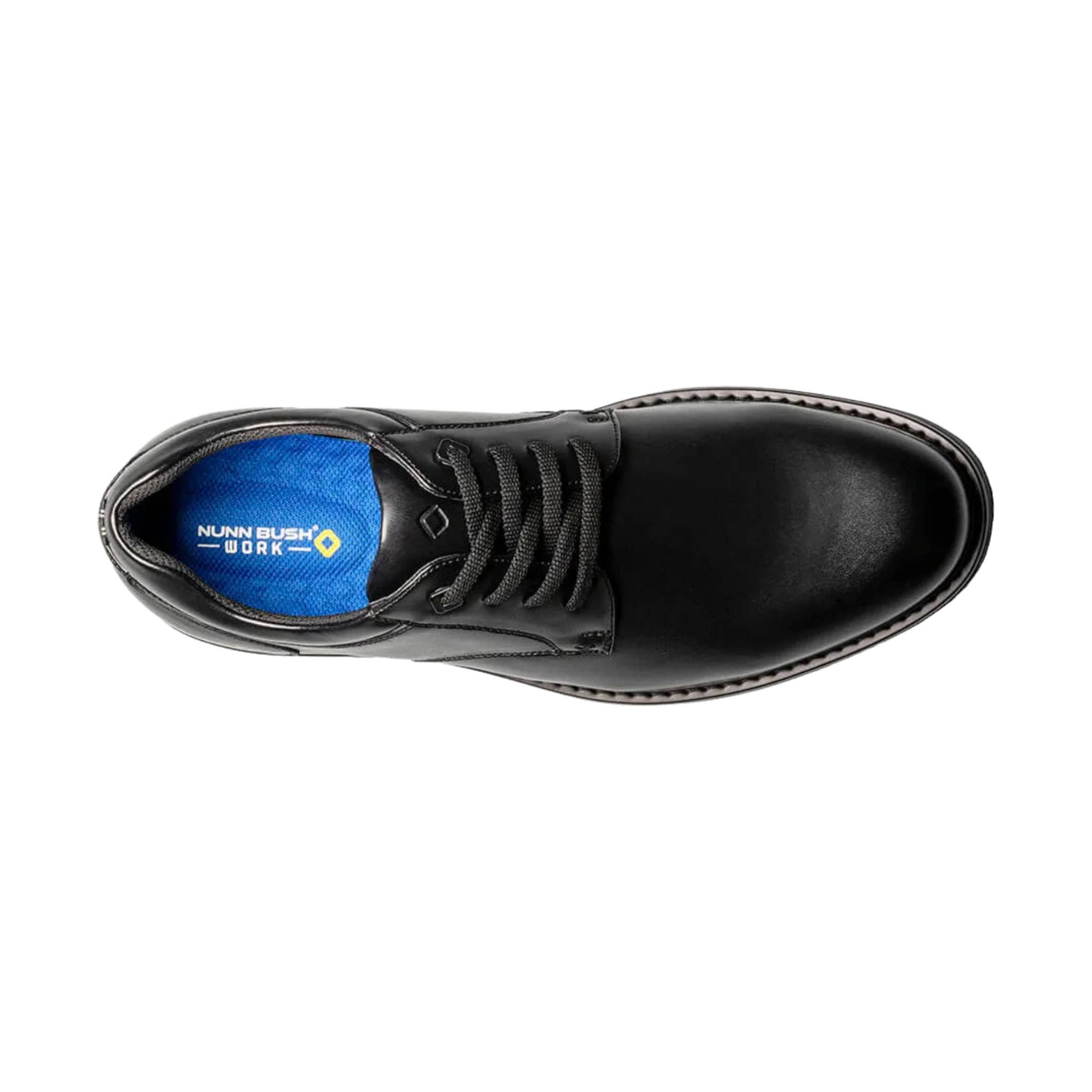 Nunn Bush Wade Work Plain Toe Oxford Work Shoes - Black  display picture 2
