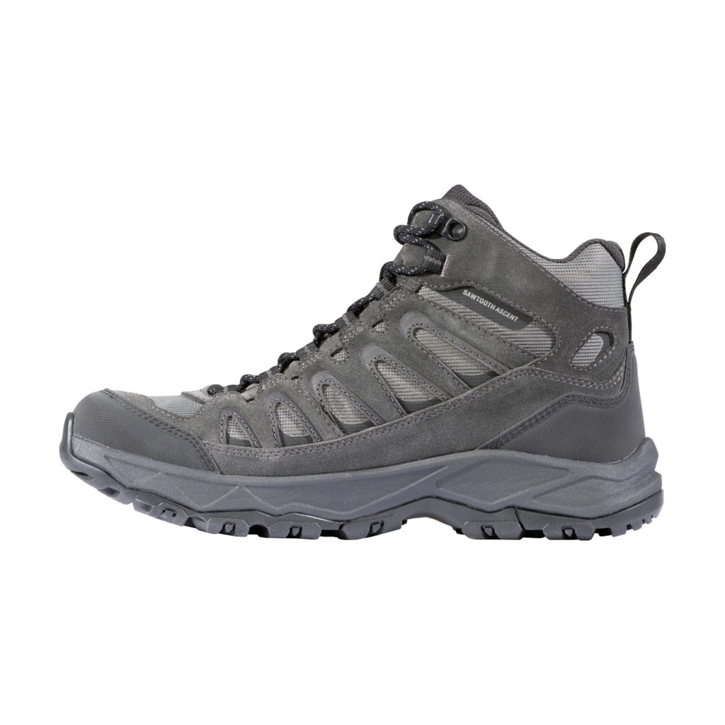 Oboz Men's Sawtooth Ascent Mid Waterproof Hiking Boots - Charcoal - Lenny's Shoe & Apparel