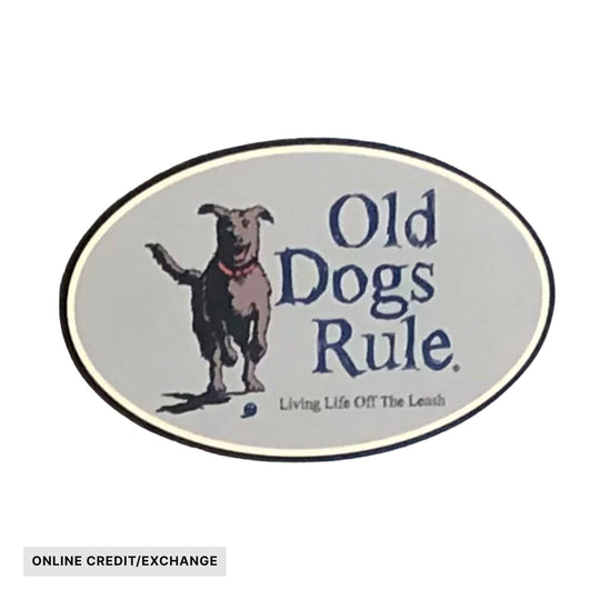 Old Guys Rule Living Life Off The Leash Magnet - ONLINE CREDIT/EXCHANGE - Lenny's Shoe & Apparel