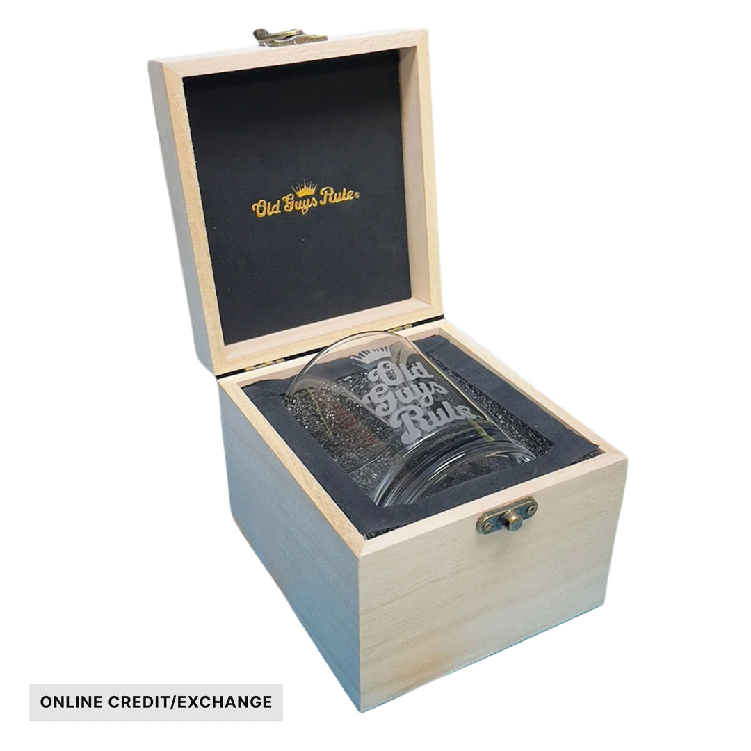 Old Guys Rule Whisky Glass Box Set - ONLINE CREDIT/EXCHANGE - Lenny's Shoe & Apparel