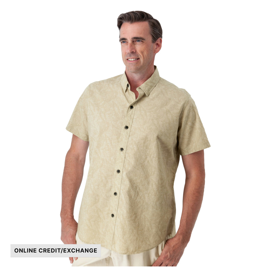 Old Ranch Men's Ethan Organic Cotton Shirt - Khaki - ONLINE CREDIT/EXCHANGE - Lenny's Shoe & Apparel