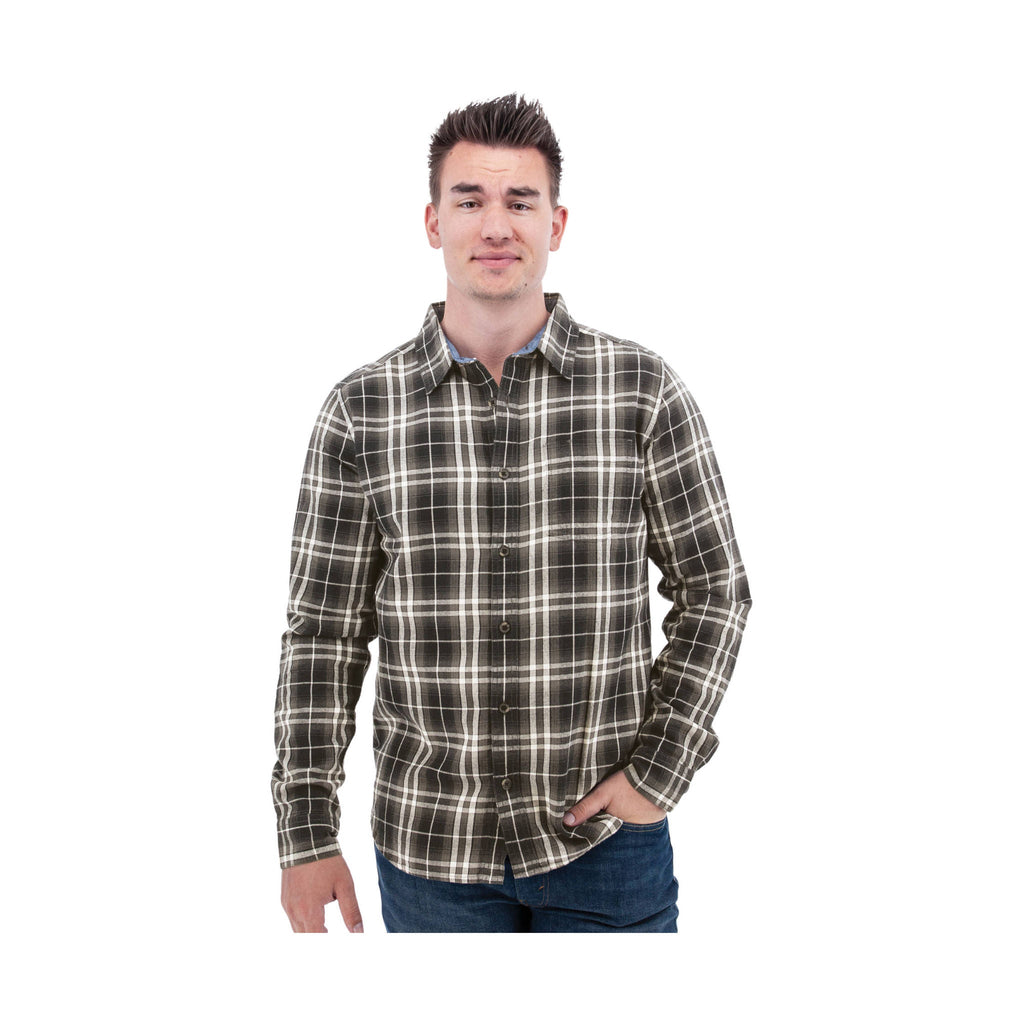 Old Ranch Men's Miles Organic Flannel Shirt - Dark Shadow - ONLINE STORE CREDIT/EXCHANGE ONLY - Lenny's Shoe & Apparel