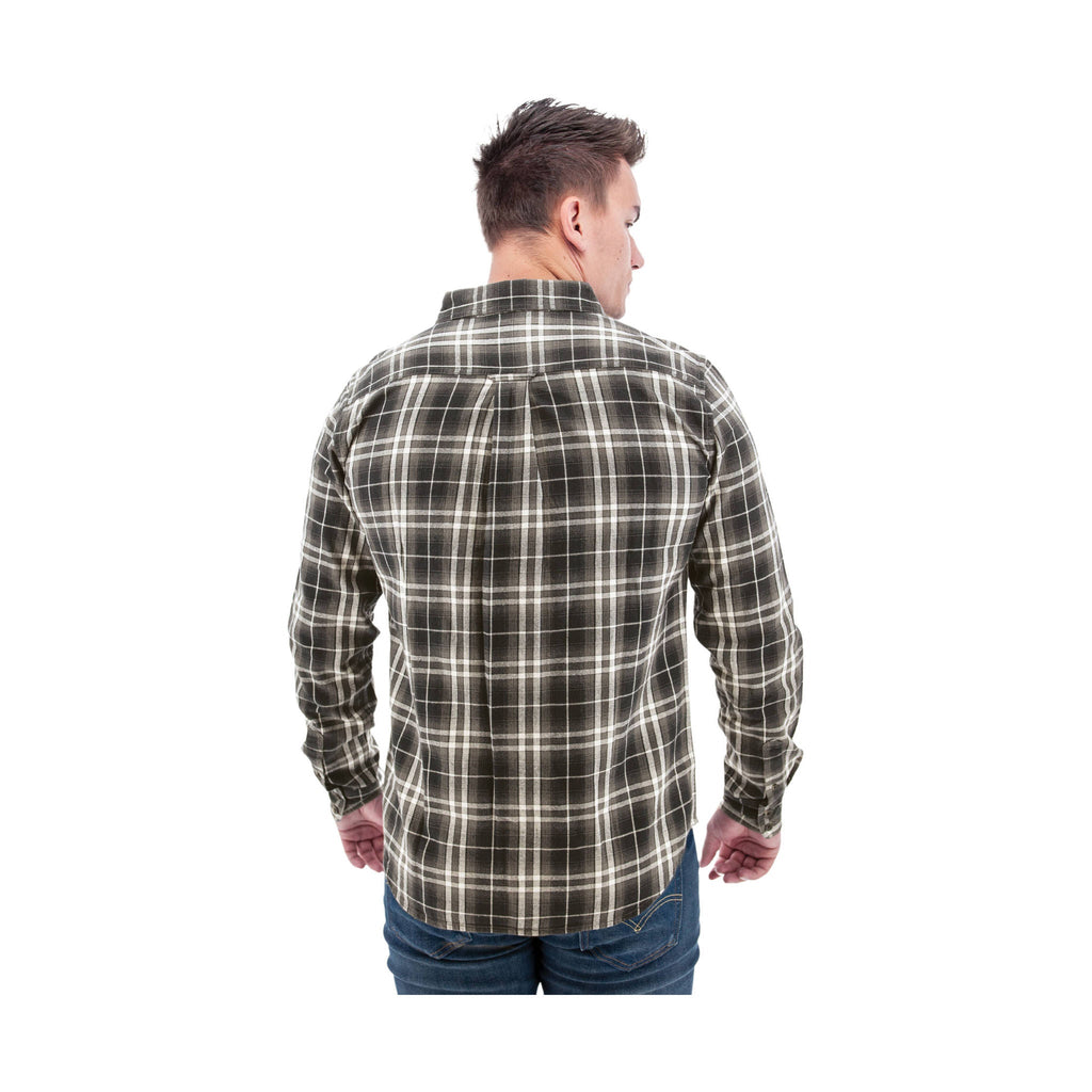 Old Ranch Men's Miles Organic Flannel Shirt - Dark Shadow - ONLINE STORE CREDIT/EXCHANGE ONLY - Lenny's Shoe & Apparel