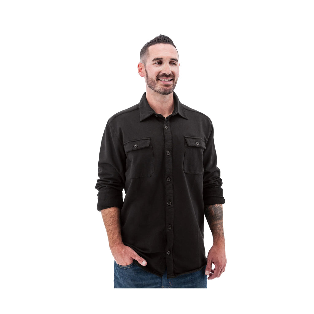 Old Ranch Men's Sprague Long Sleeve Shirt - Black - Lenny's Shoe & Apparel
