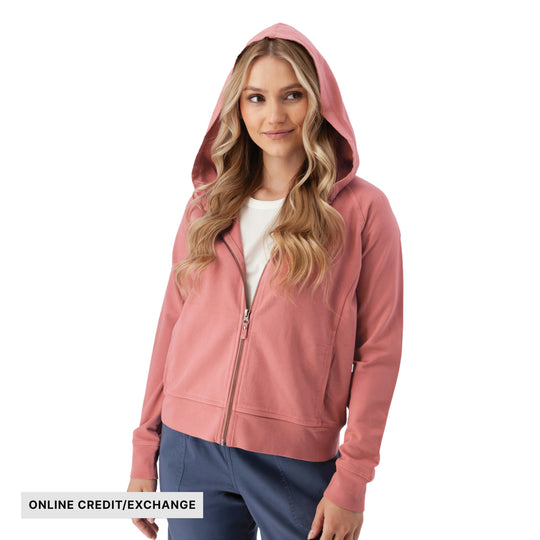 Old Ranch Women's Inola Zip Up Hoodie - Dusty Rose - ONLINE CREDIT/EXCHANGE - Lenny's Shoe & Apparel
