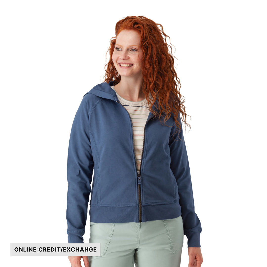 Old Ranch Women's Inola Zip Up Hoodie - Vintage Indigo - ONLINE CREDIT/EXCHANGE - Lenny's Shoe & Apparel