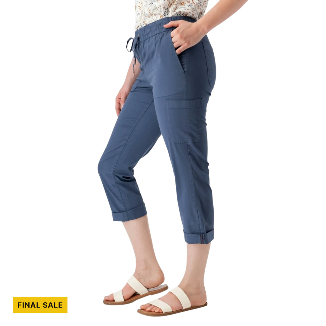 Old Ranch Women's Reagan Pull On Crop Pant - Vintage Indigo - FINAL SALE - Lenny's Shoe & Apparel