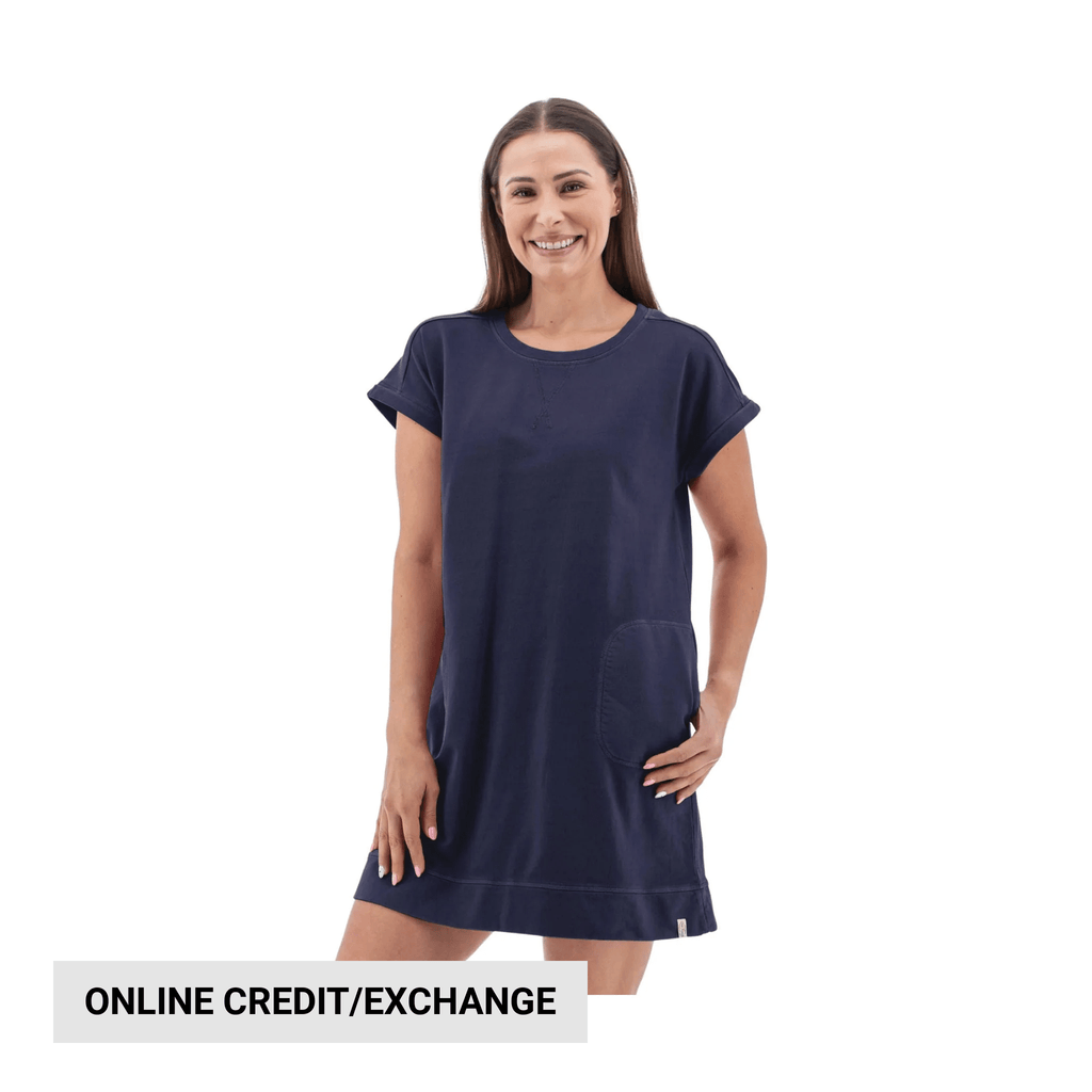 Old Ranch Women's Inola Sweatshirt Dress - Black Iris - Lenny's Shoe & Apparel