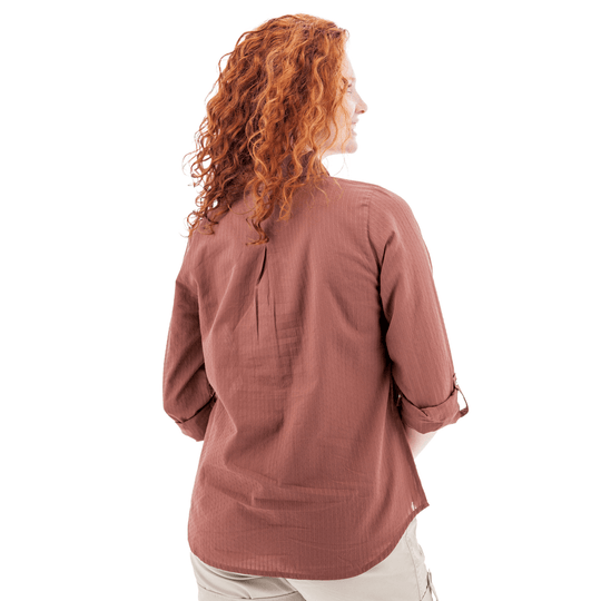 Old Ranch Women's Plumas 25 Organic Roll Up Shirt - Aragon - Lenny's Shoe & Apparel