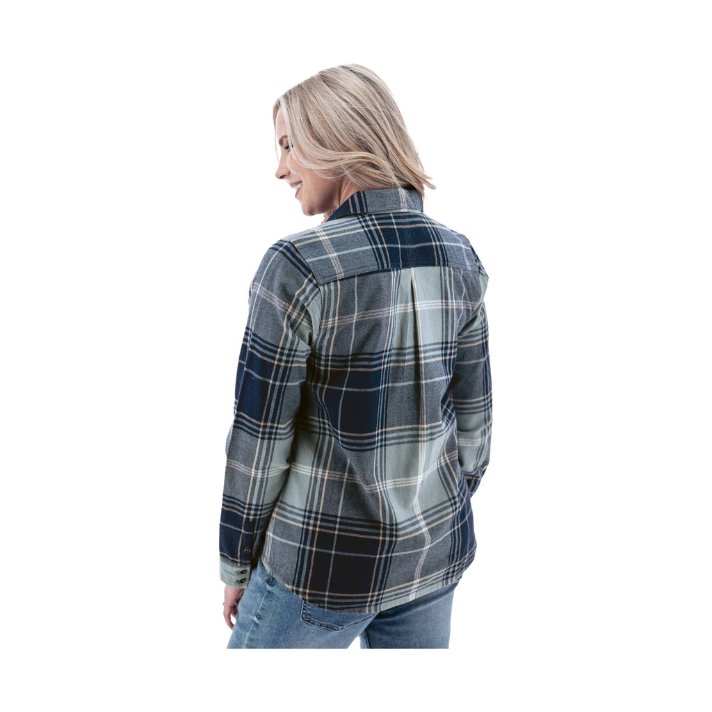 Old Ranch Women's Salina Organic Plaid Shirt - Dark Blue - ONLINE STORE CREDIT/EXCHANGE ONLY - Lenny's Shoe & Apparel