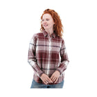 Old Ranch Women's Salina Organic Plaid Shirt - Mahogany - Lenny's Shoe & Apparel