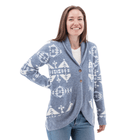 Old Ranch Women's Willa Southwestern Shawl Collar Cardigan - Winter Sky - Lenny's Shoe & Apparel