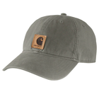 Green cap with Carhartt logo on a white background