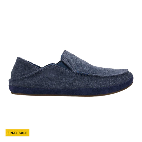 OluKai Men's Moloa Hulu Slippers - Mood Indigo - FINAL SALE - Lenny's Shoe & Apparel