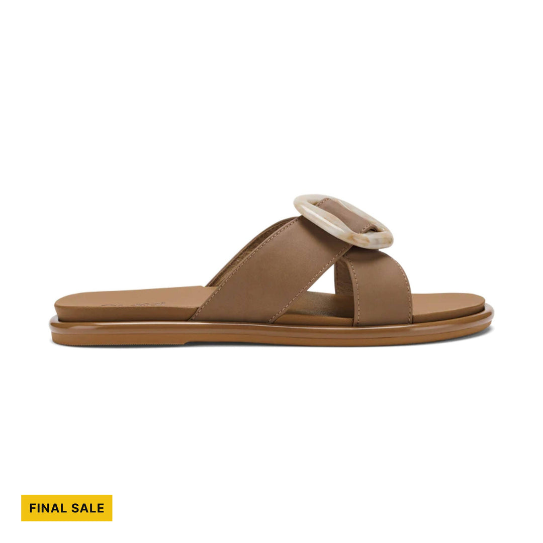 OluKai Women's La`i Slide Sandals - Tan - FINAL SALE - Lenny's Shoe & Apparel