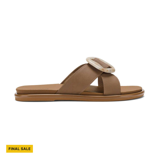 OluKai Women's La`i Slide Sandals - Tan - FINAL SALE - Lenny's Shoe & Apparel