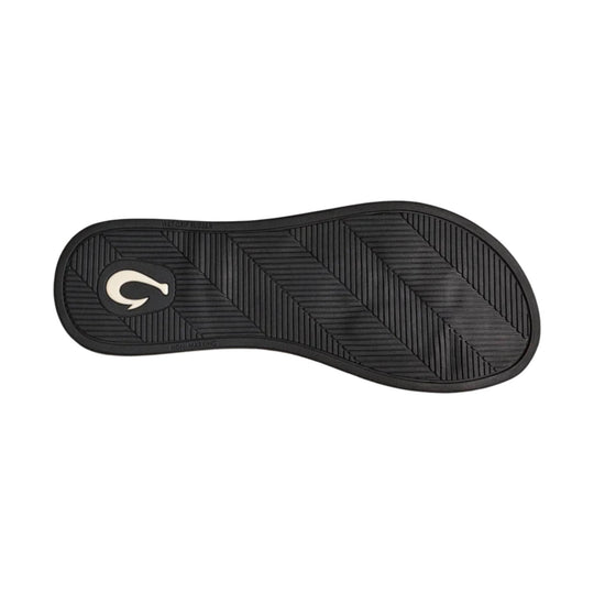 OluKai Women's Lalahi Leather Beach Sandals - Lava Rock - Lenny's Shoe & Apparel