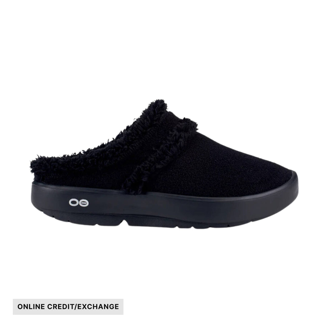 OOfos OOcoozie Mule Shoes - Black - ONLINE CREDIT/EXCHANGE - Lenny's Shoe & Apparel