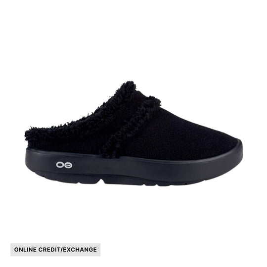 OOfos OOcoozie Mule Shoes - Black - ONLINE CREDIT/EXCHANGE - Lenny's Shoe & Apparel