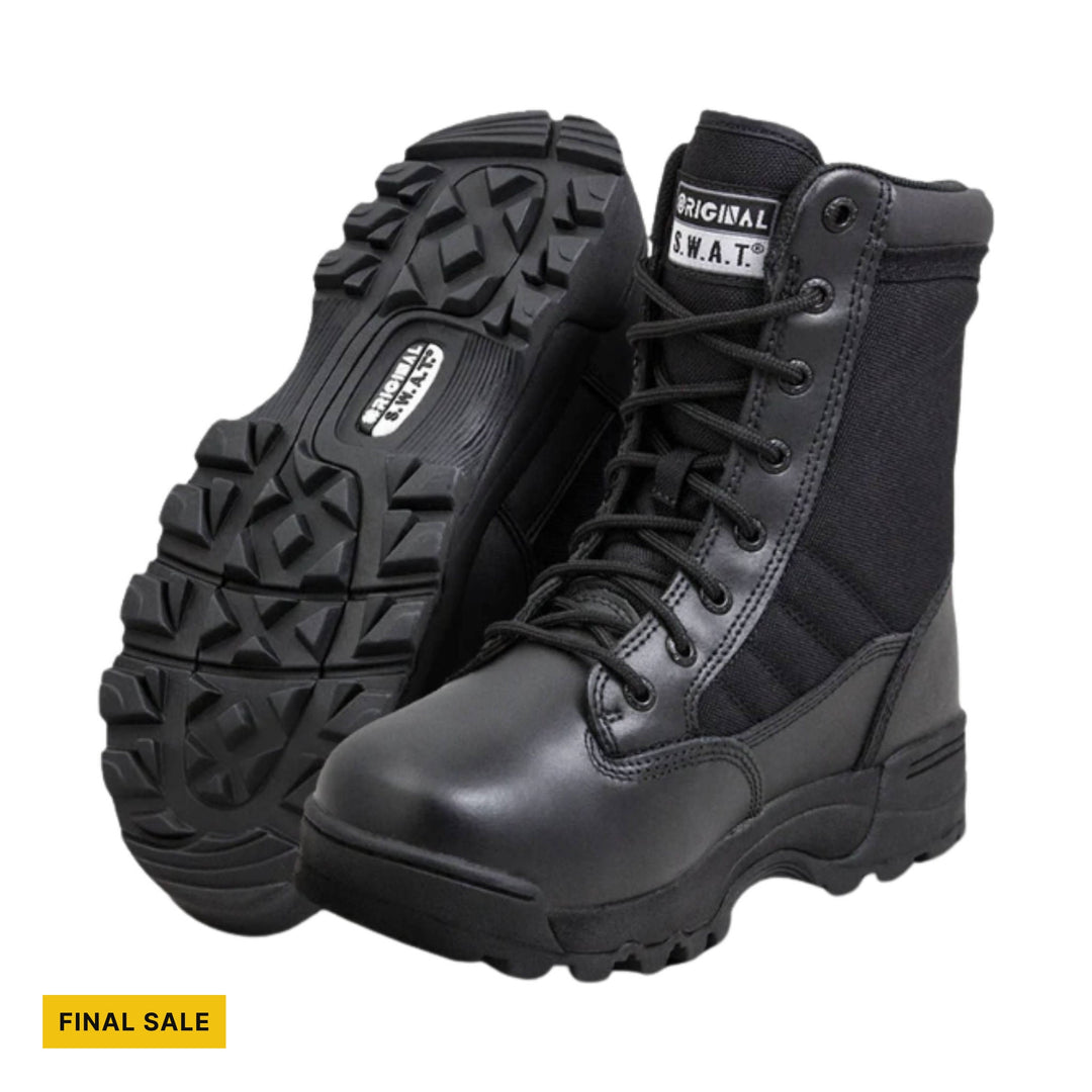 Original Footwear Men's S.W.A.T Classic 9 Inch Work Boots - Black - FINAL SALE - Lenny's Shoe & Apparel
