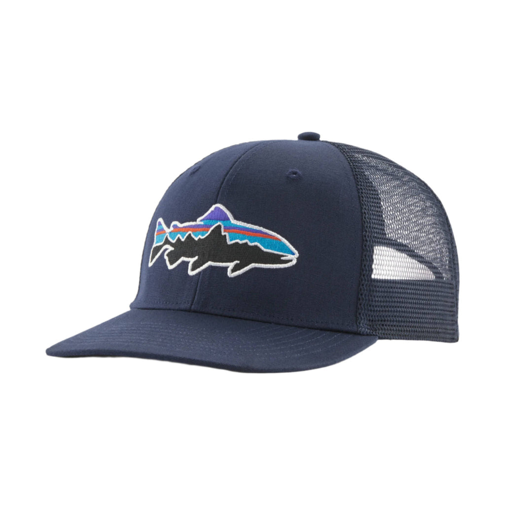 Patagonia Fitz Roy Trout Trucker Hat - New Navy - Lenny's Shoe & Apparel