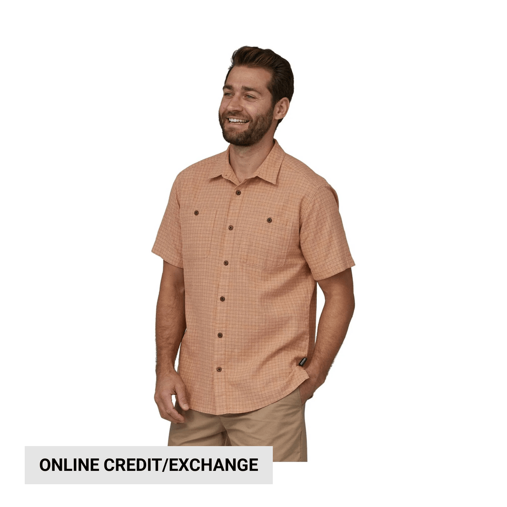 Patagonia Men's Back Step Shirt - Rainfall Plaid: Trip Brown - Lenny's Shoe & Apparel