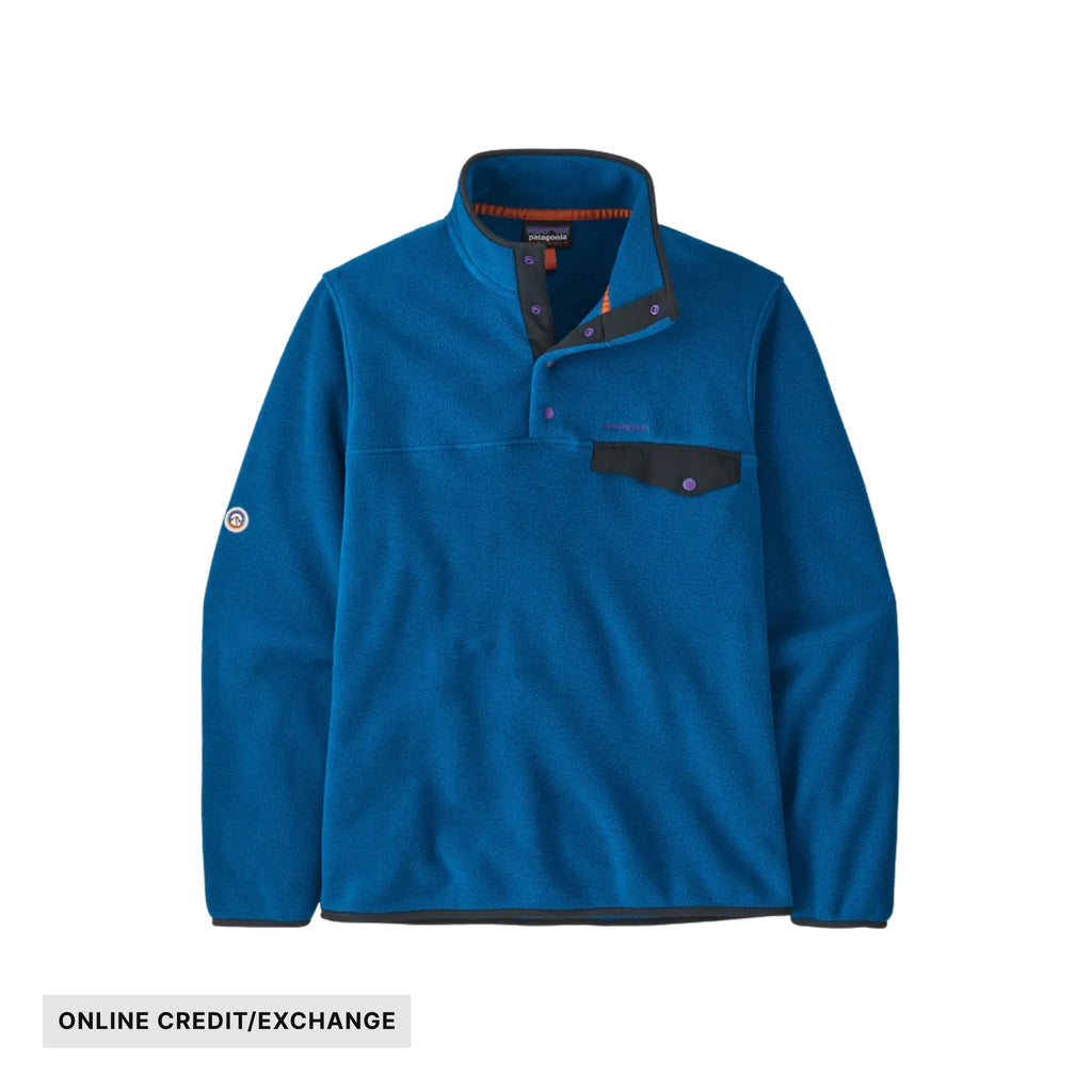 Patagonia Men's Lightweight Synch Snap Pullover Top - Endless Blue - Lenny's Shoe & Apparel