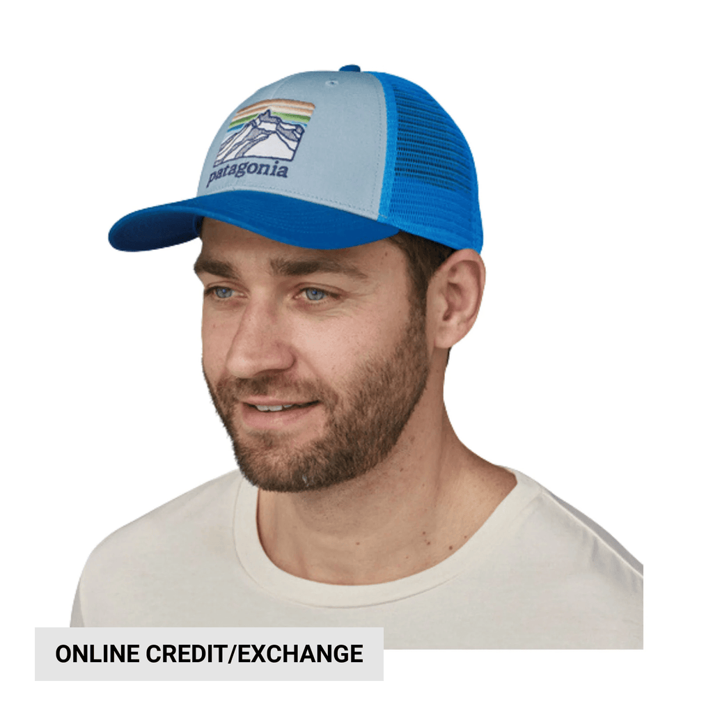 Patagonia Men's Line Logo Ridge LoPro Trucker Hat - Steam Blue - Lenny's Shoe & Apparel