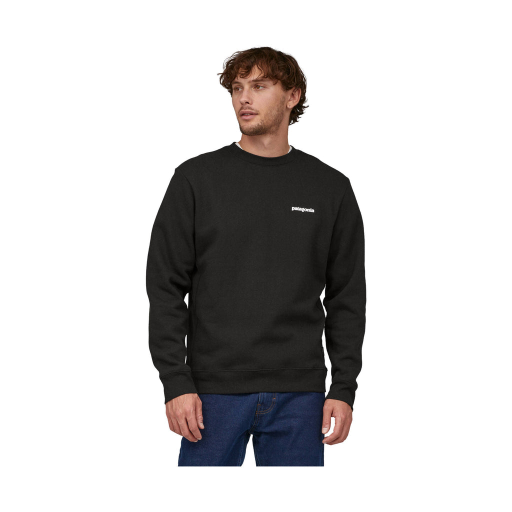 Patagonia Men's P - 6 Logo Uprisal Crew Sweatshirt - Black - Lenny's Shoe & Apparel