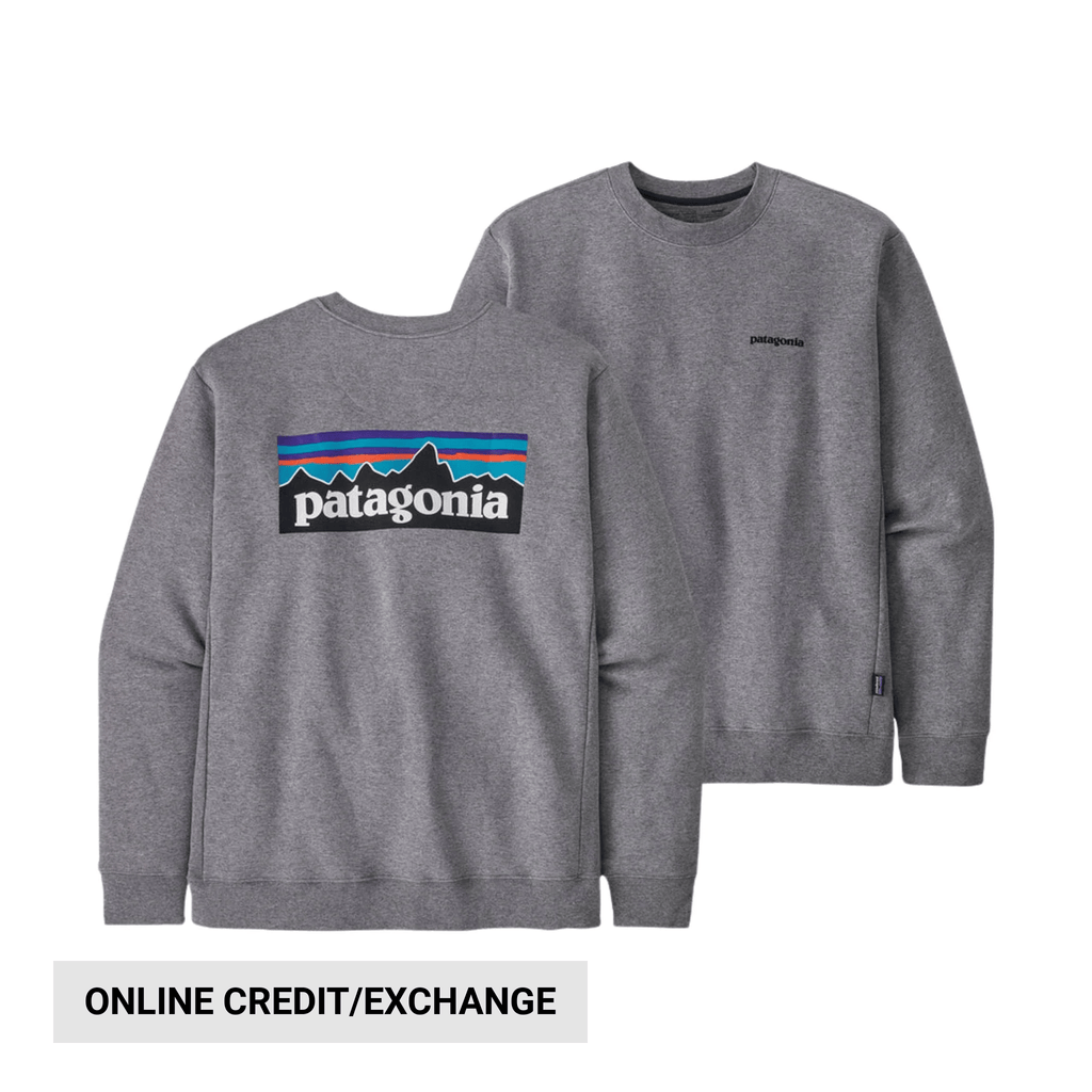 Patagonia Men's P - 6 Logo Uprisal Crew Sweatshirt - Gravel Heather - Lenny's Shoe & Apparel