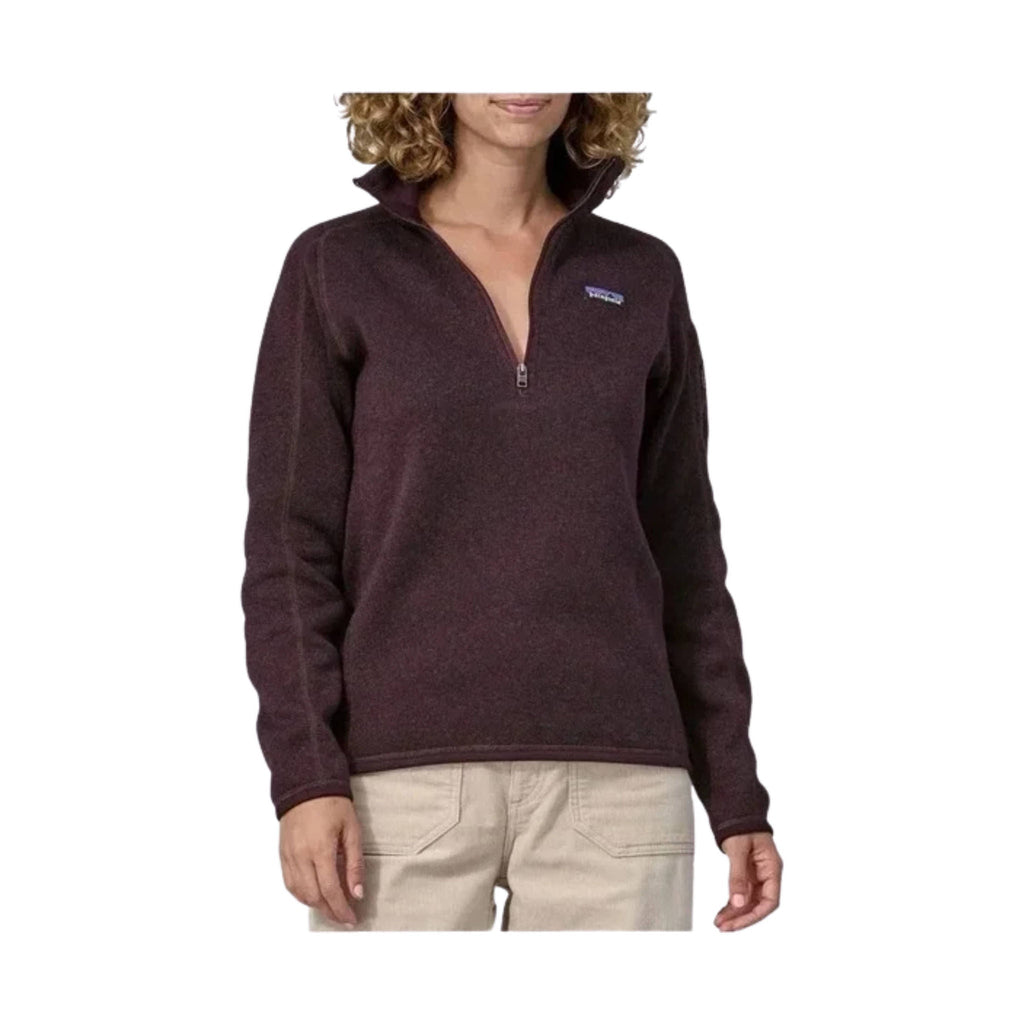 Patagonia Women's Better Sweater Quarter Zip - Obsidian Plum FINAL SALE - Lenny's Shoe & Apparel