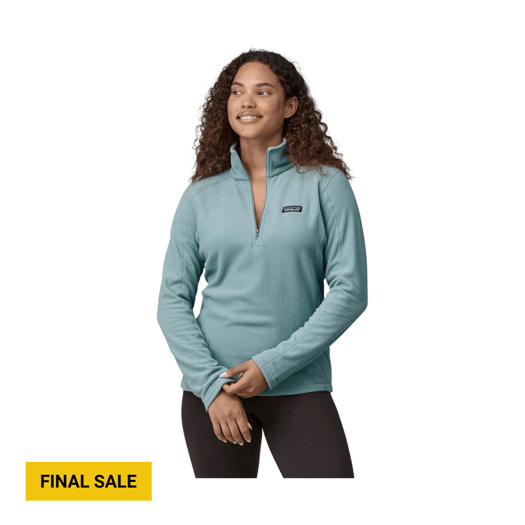 Patagonia Women's Micro D Quarter Zip Fleece - Thermal Blue - Lenny's Shoe & Apparel