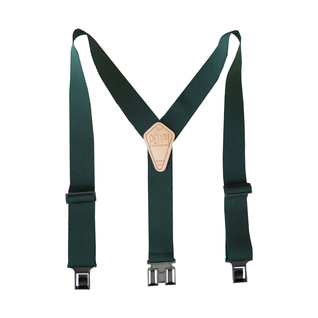 Perry Original Suspenders - Hunter Green - Lenny's Shoe & Apparel