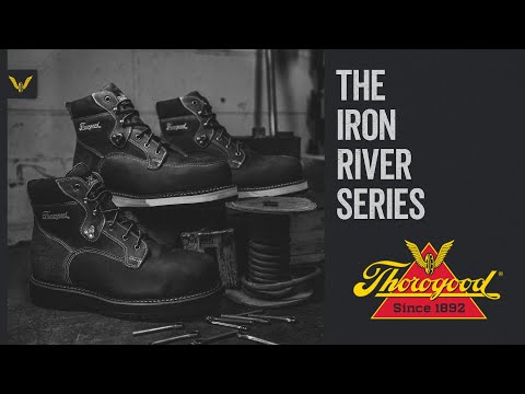 Thorogood Iron River Series Men's 6 Inch Waterproof Composite Toe Work Boot - Crazy Horse