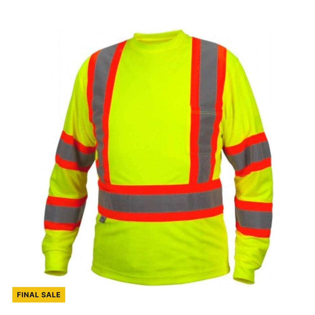 Pyramex Men's Long Sleeve Series T-Shirt - Yellow - FINAL SALE - Lenny's Shoe & Apparel