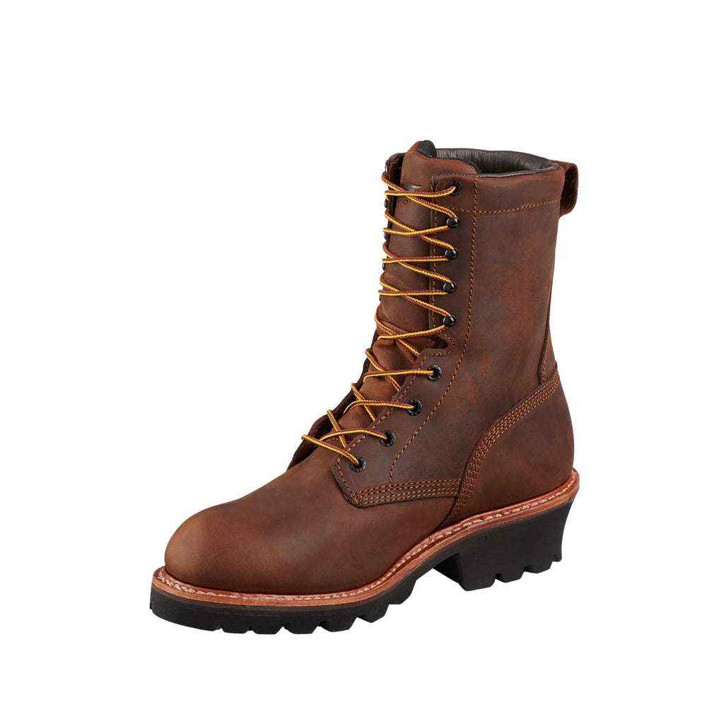 Red Wing Men's Loggermax 9 Inch Insulate Waterproof Soft Toe Work Boots - Brown - Lenny's Shoe & Apparel