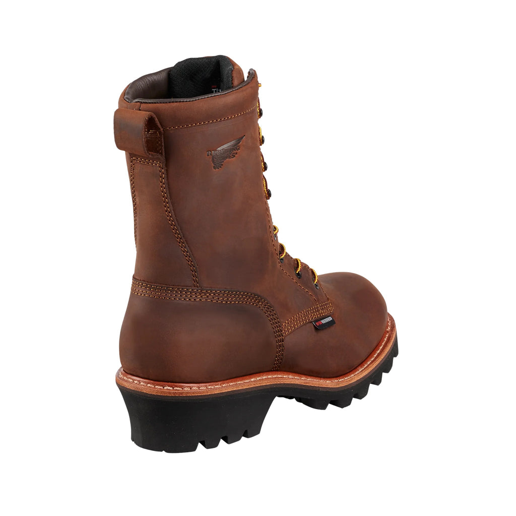 Red Wing Men's Loggermax 9 Inch Insulate Waterproof Soft Toe Work Boots - Brown - Lenny's Shoe & Apparel