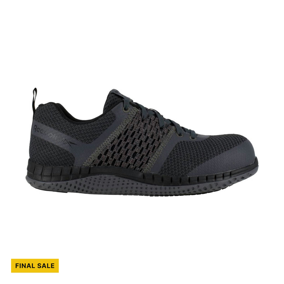Reebok Work Men's Print Work ULTK Composite Toe - Coal Grey and Black - FINAL SALE - Lenny's Shoe & Apparel