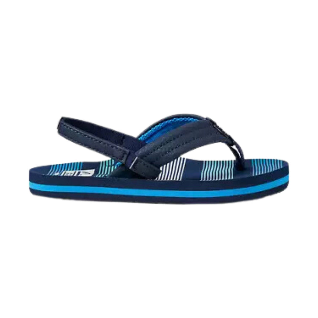 Reef Kids' Little Ahi Flip Flop - Deep Sea Stripes - Lenny's Shoe & Apparel