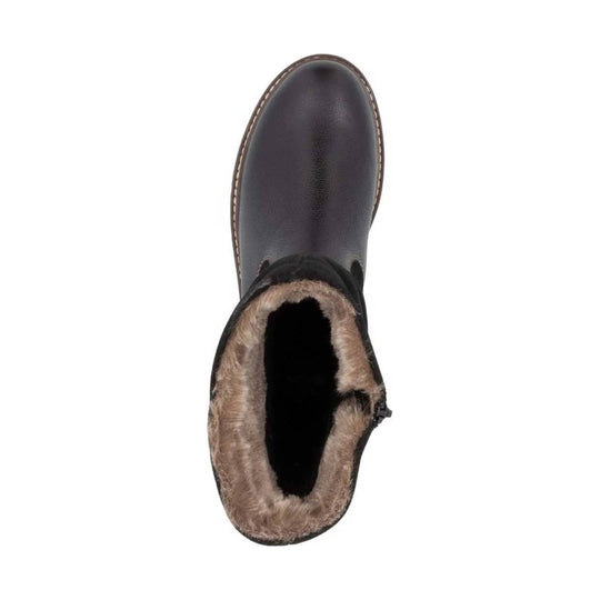 Remonte Women's Stefanie Slouch Mid Calf Boots - Black - Lenny's Shoe & Apparel