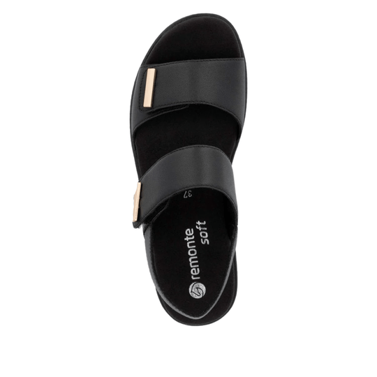 Rieker Women's Jocelyn Sandals - Black - Lenny's Shoe & Apparel