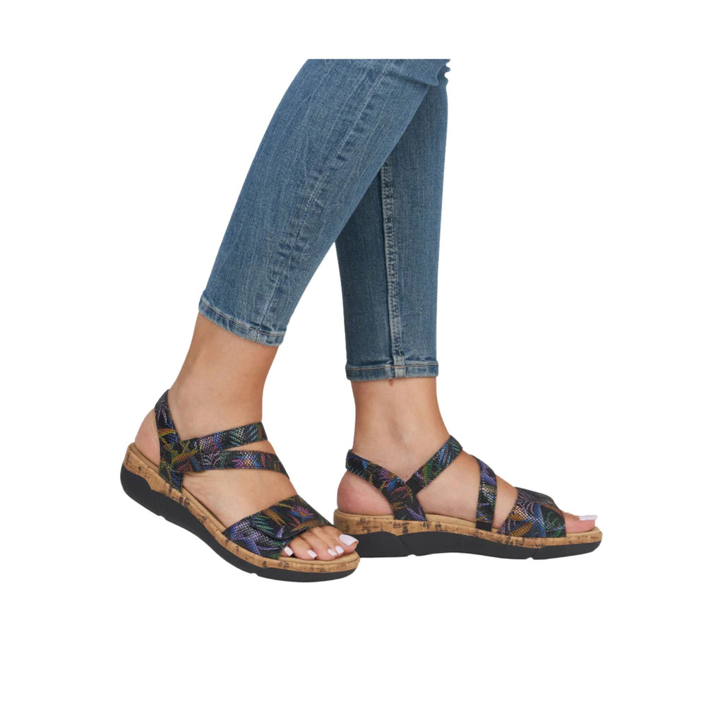 Rieker Women's Jocelyn Sandals - Schwarz Multi - Lenny's Shoe & Apparel