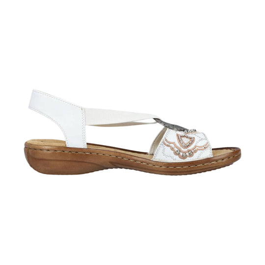 Rieker Women's Regina Sandal - White - Lenny's Shoe & Apparel