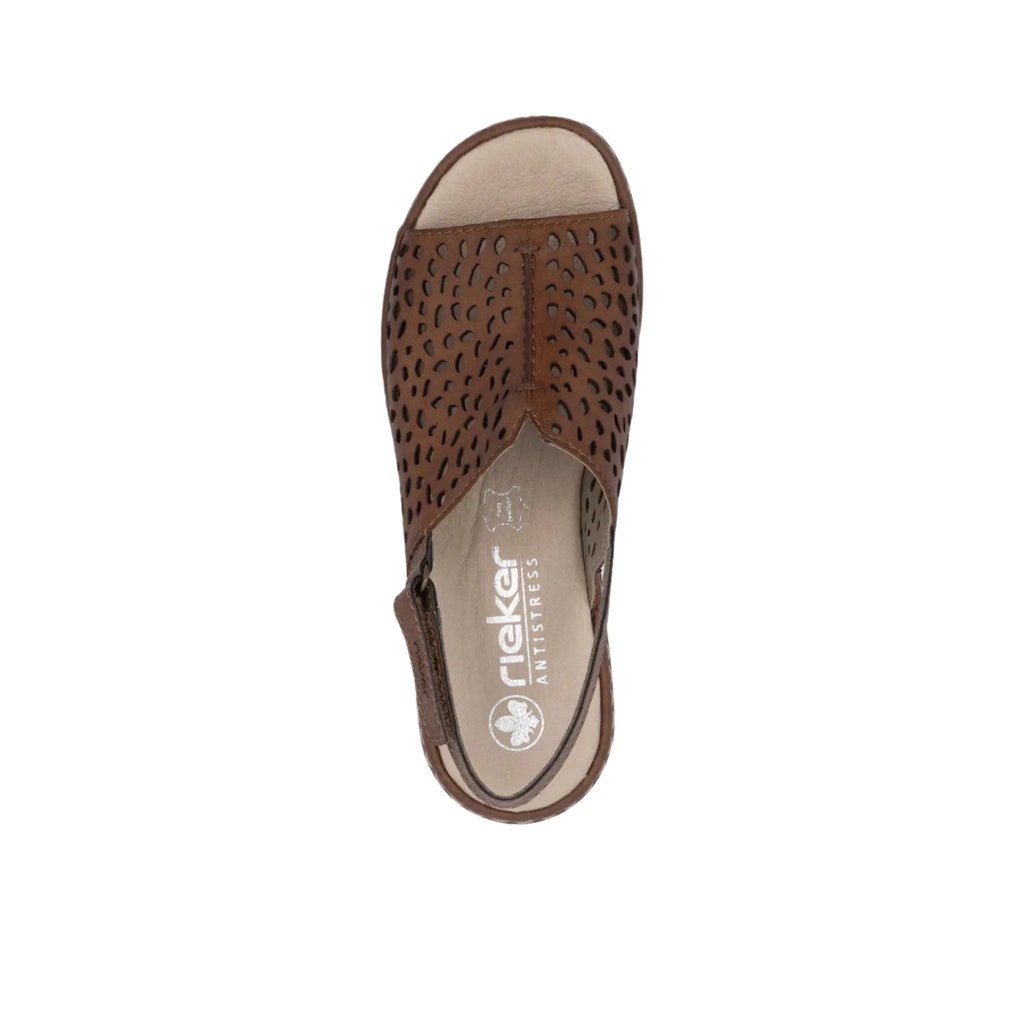 Rieker Women's Regina Sandals - Tabacco/Chestnut - Lenny's Shoe & Apparel