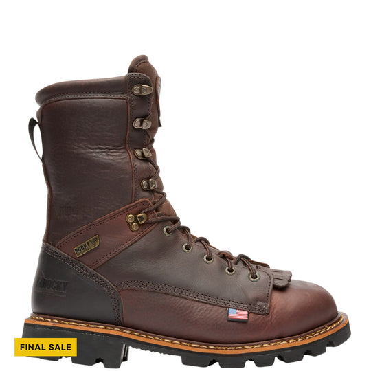 Rocky Men's Elk Stalker 1000g Insulated Waterproof Outdoor Hunting Boots - Brown - FINAL SALE - Lenny's Shoe & Apparel