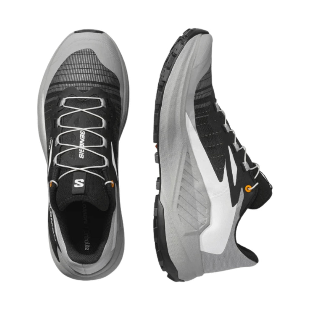 Salomon Men's Genesis Trail Running Shoes - Black/Alloy/Tumeric - Lenny's Shoe & Apparel