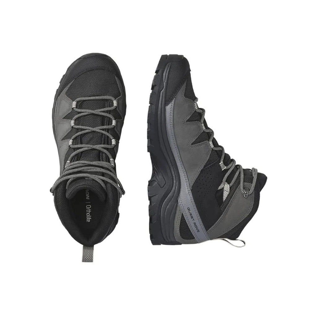 Salomon Men's Quest Rove GoreTex Leather Hiking Boots - Black/Phantom/Mgnt - Lenny's Shoe & Apparel