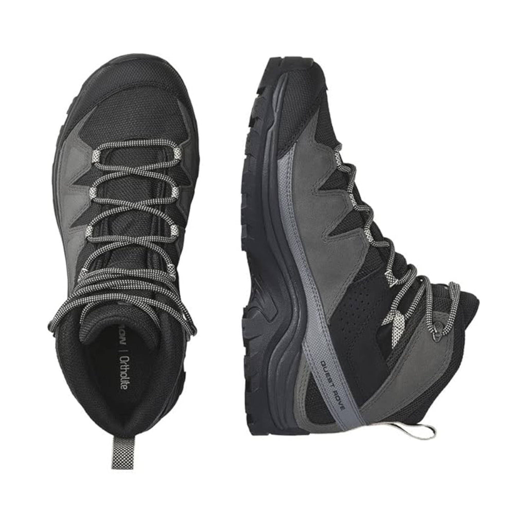 Salomon Men's Quest Rove GoreTex Leather Hiking Boots - Black/Phantom/Mgnt - Lenny's Shoe & Apparel