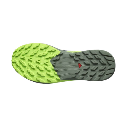Salomon Men's Sense Ride 5 Trail Running Shoes - Black / Laurel Wreath / Green Gecko - Lenny's Shoe & Apparel