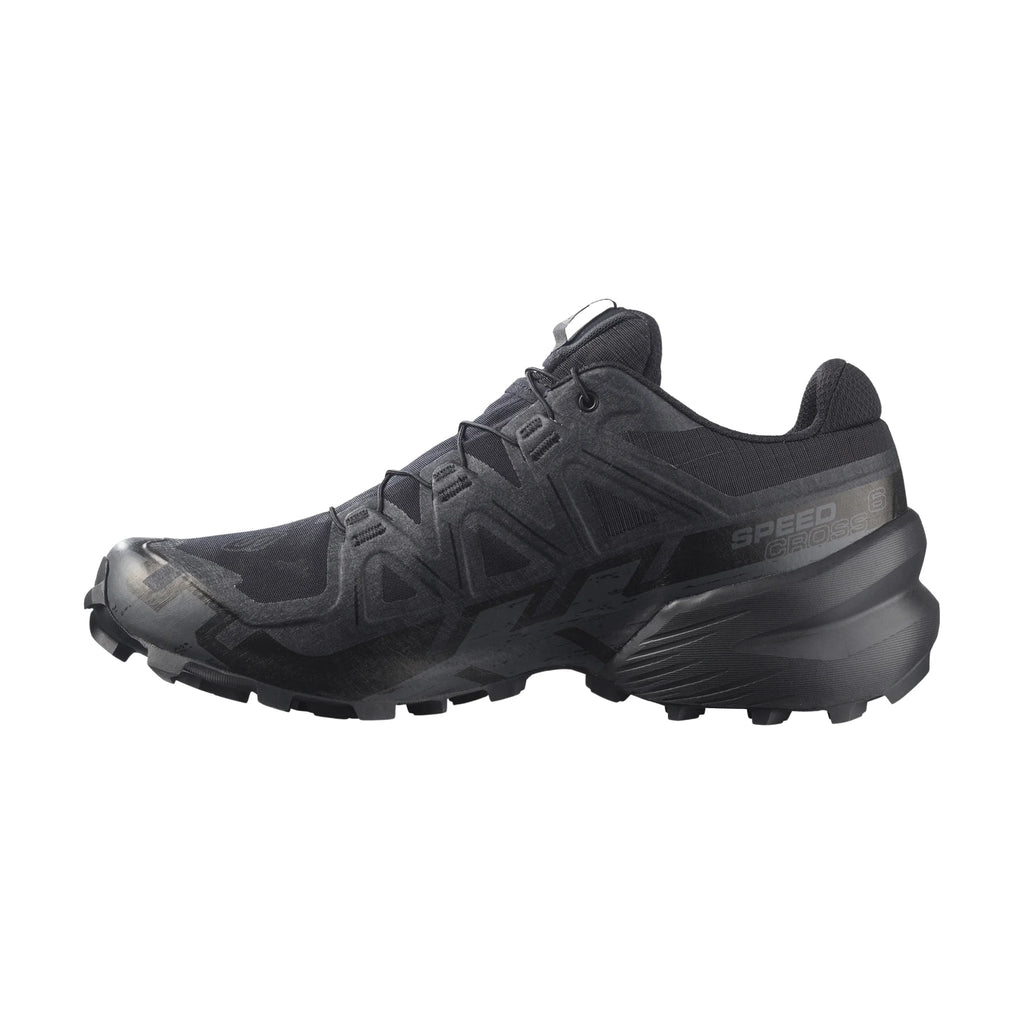 Salomon Men's Speedcross 6 Gore Tex Trail Running Shoes - Black / Black / Phantom - Lenny's Shoe & Apparel